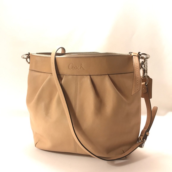 Coach Handbags - Coach Large Camel Leather Crossbody